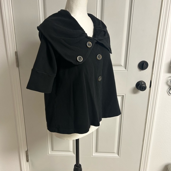 Michael Stars Jersey Wide Lapel Top One Size - Picture 2 of 8